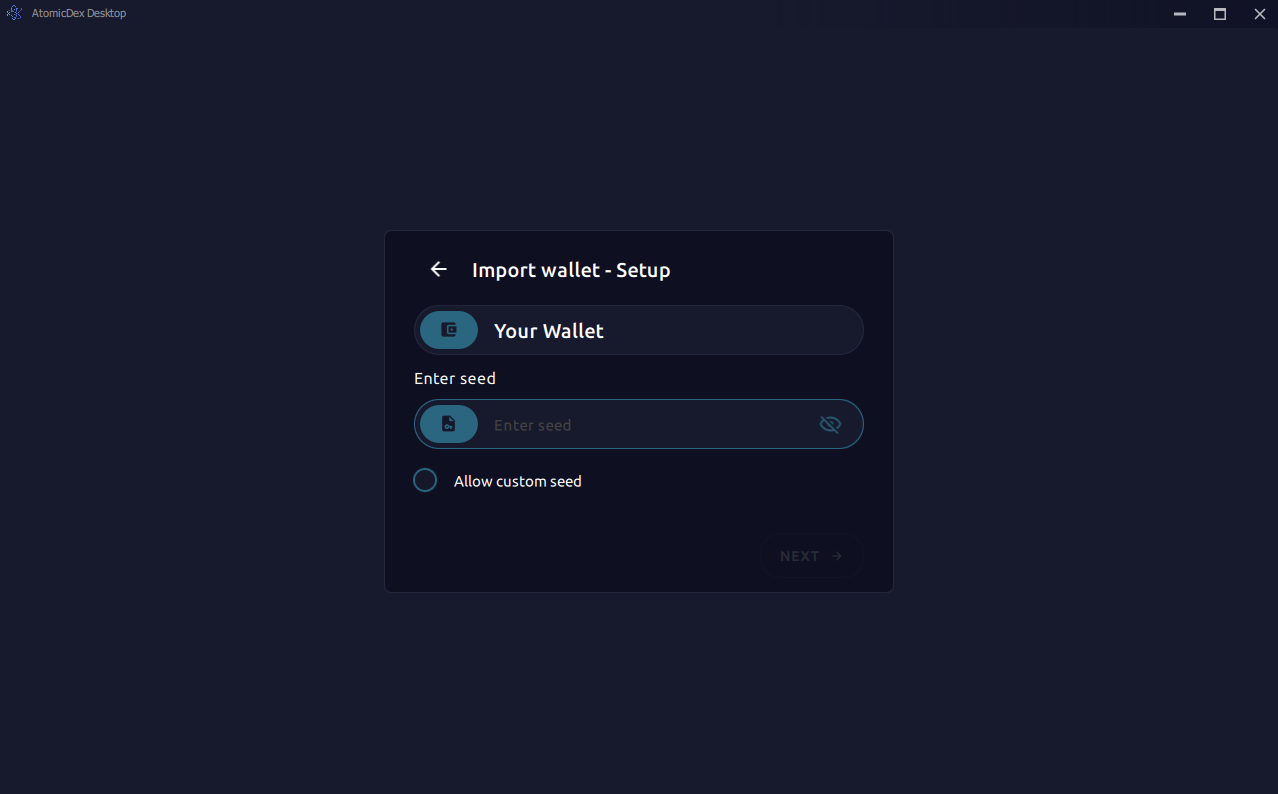 Step 5 — Importing an Existing Wallet